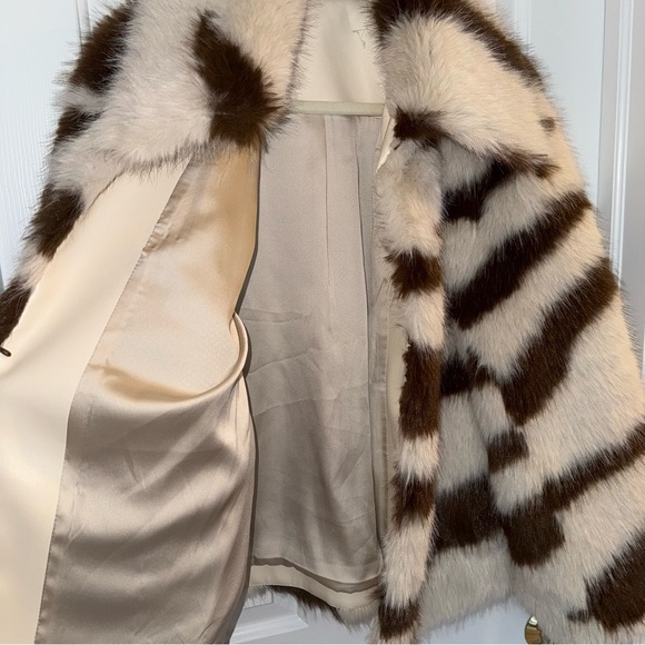 NWOT Free People Fiona Zebra Faux Fur Coat - Picture 14 of 16